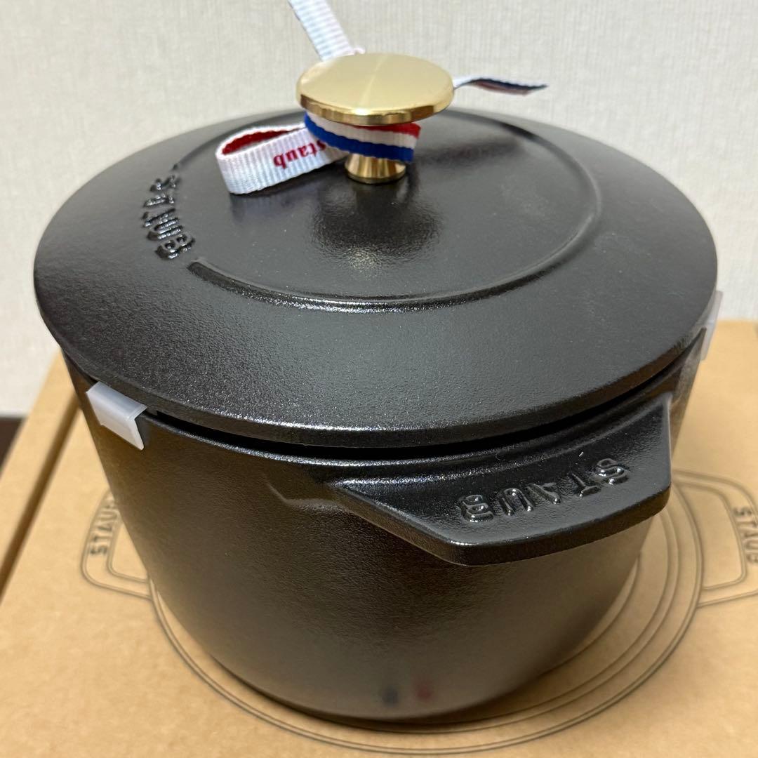 ストウブ ラココットデゴハンM 黒　新品未使用