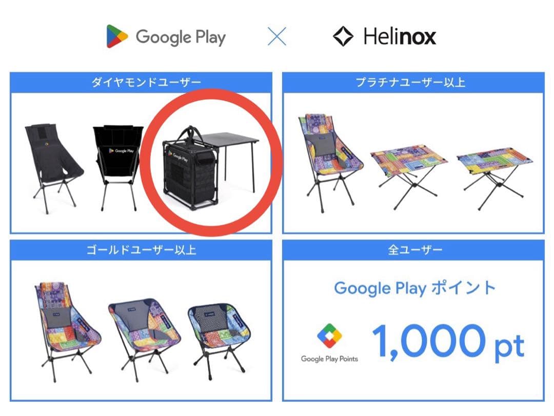 Helinox × Google タクティカル フィールドオフィス M ブラック