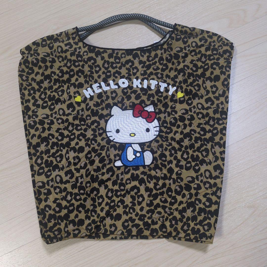 ボールアンドチェーンハローキティ ヒョウ柄エコバッグ
