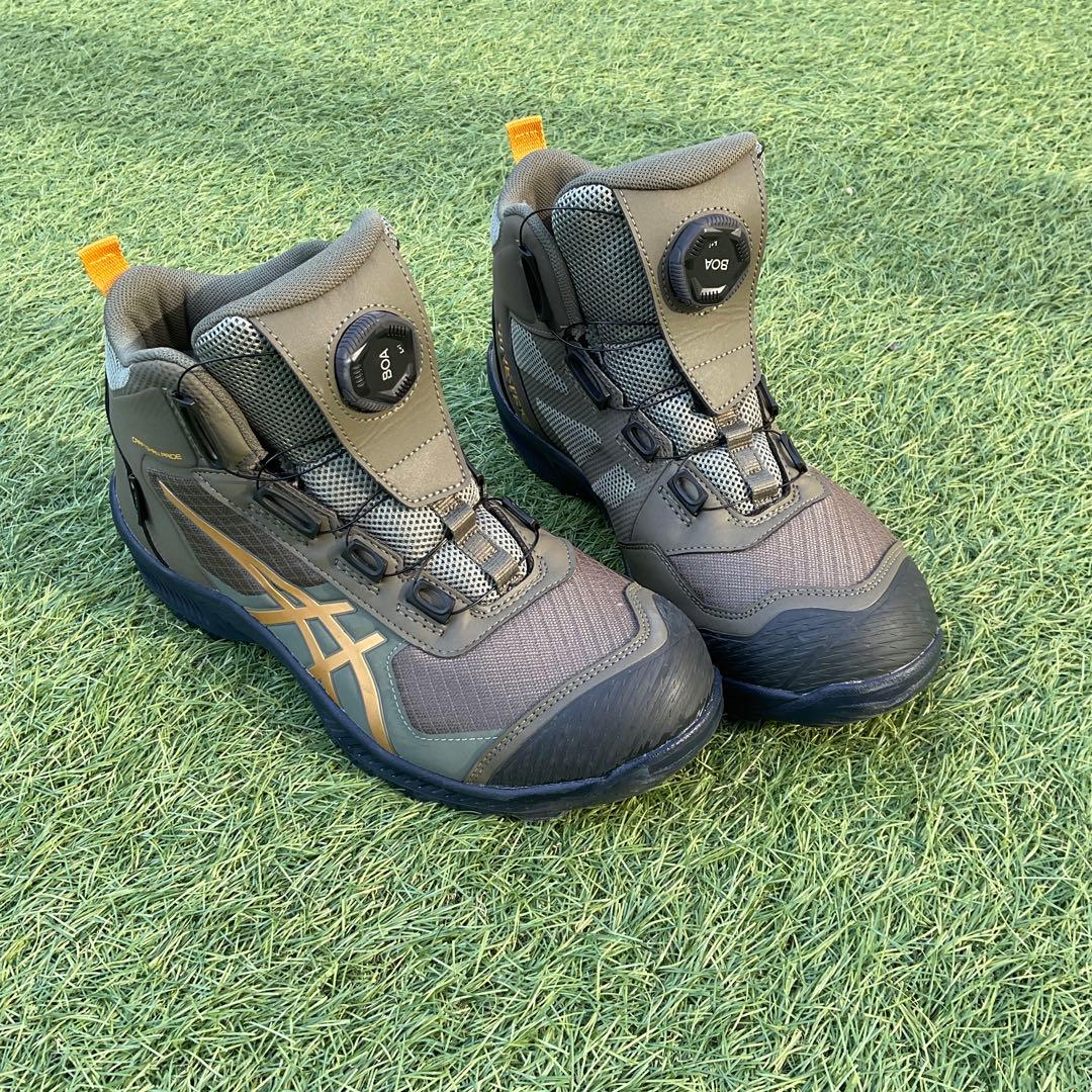 ASICS GORE-TEX アウトドア安全靴 グレー/オレンジ