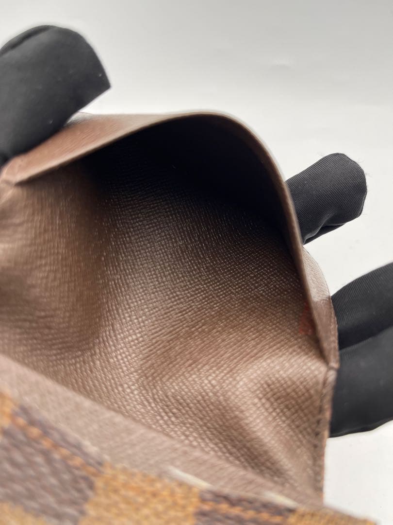 ルイヴィトン ブラウン 名刺入れ ダミエ