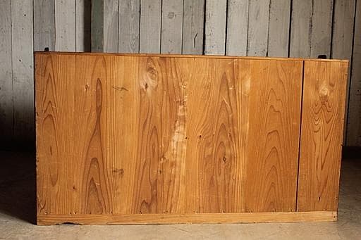 古い木製の引き出し2段　チェスト　桐箪笥