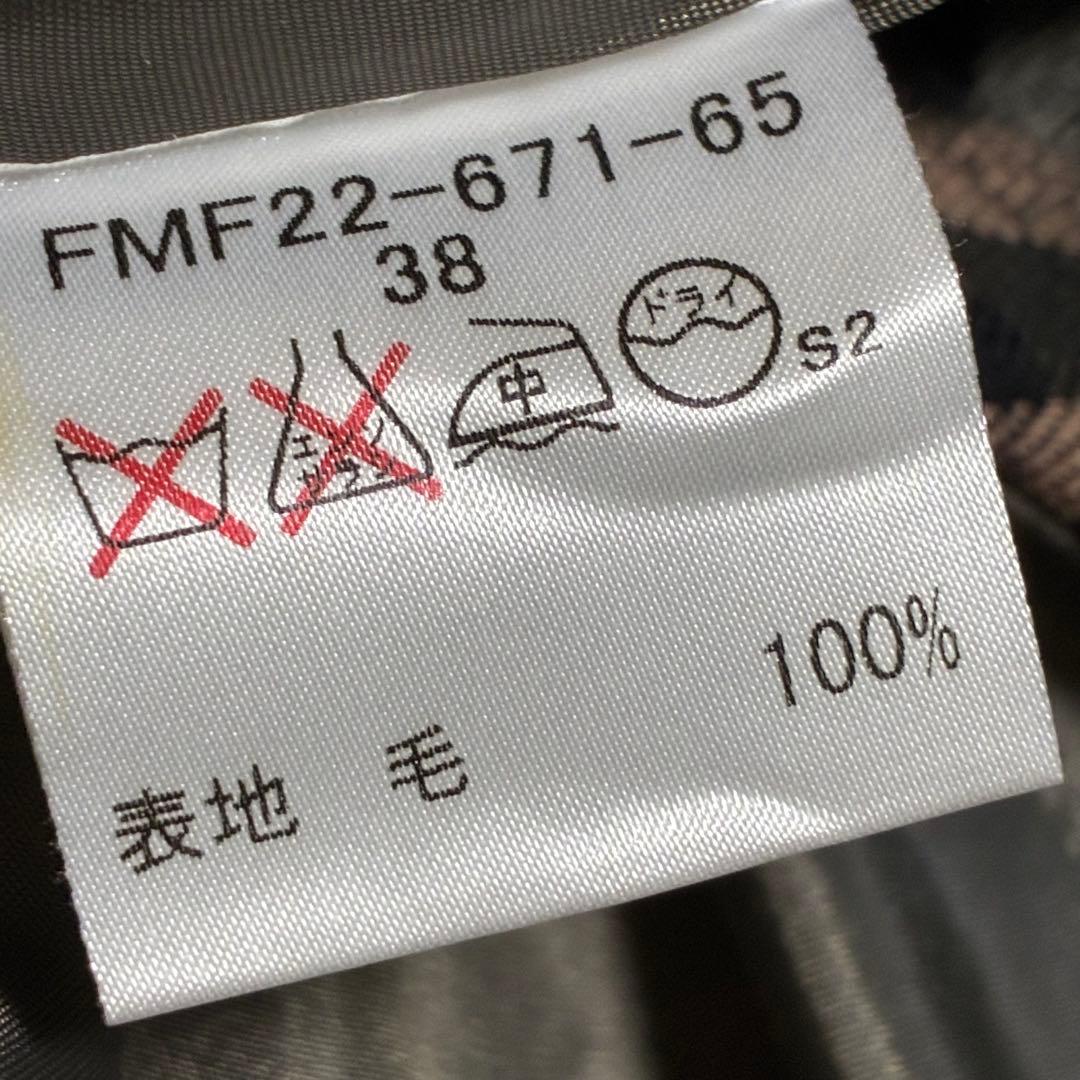 バーバリーブルーレーベル ノバチェック フレアワンピース ホースロゴ刺繍 38