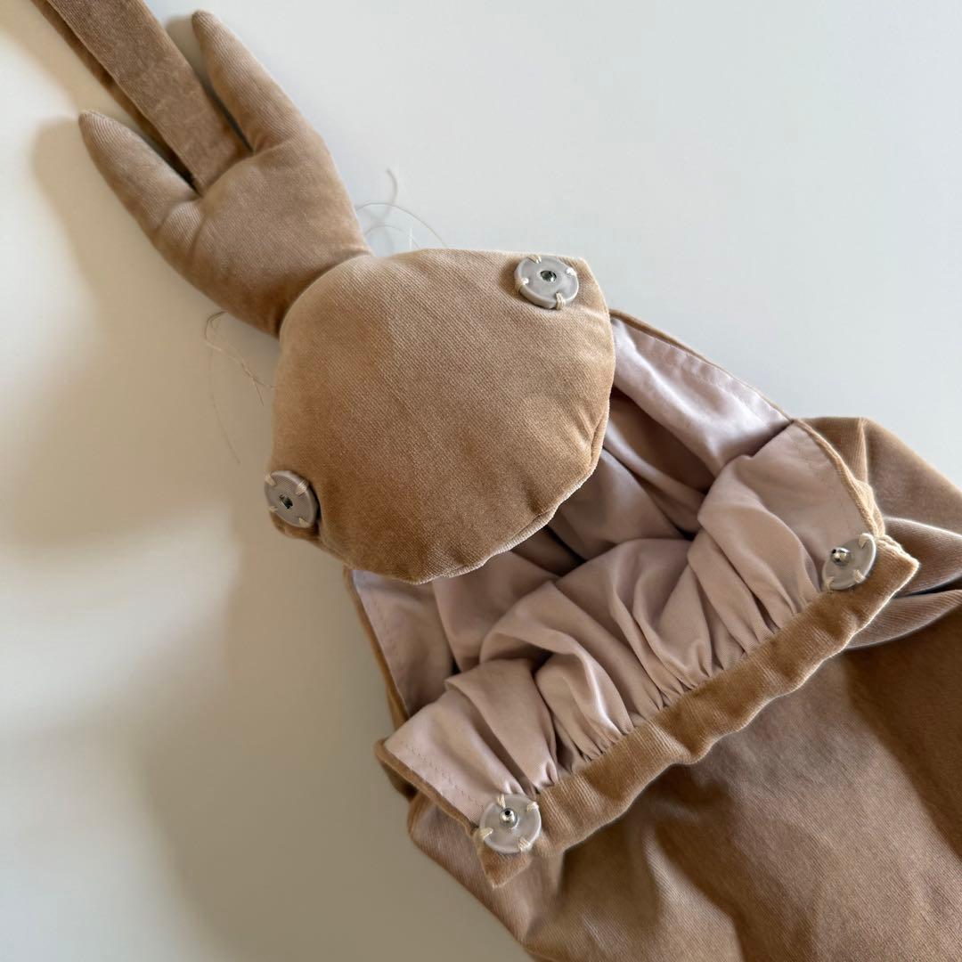 人気作家さま　ウサギ型ハンドバッグ ベージュ