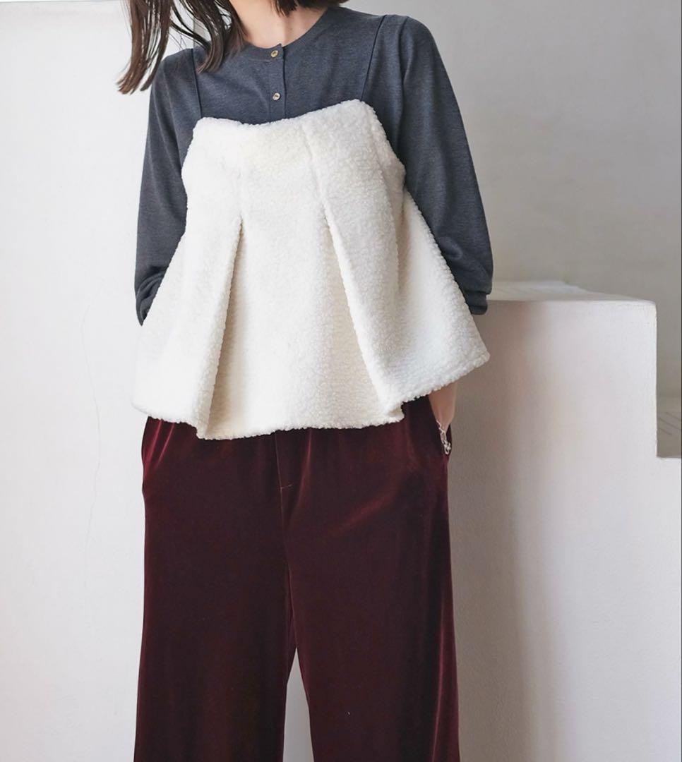 新品♡AKTE ボアキャミソール