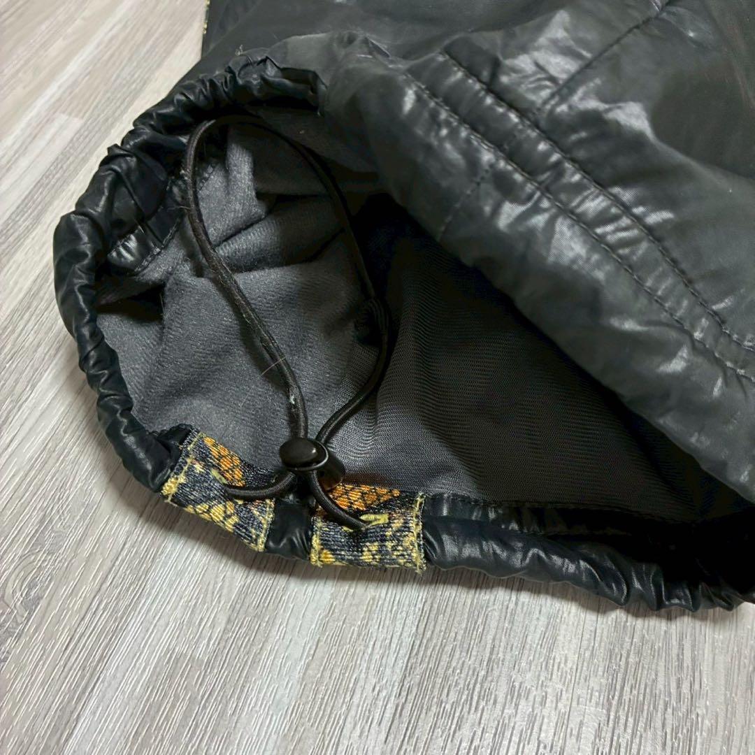 championチャンピオン　ナイロンセットアップ　ブラック×ゴールド　XL