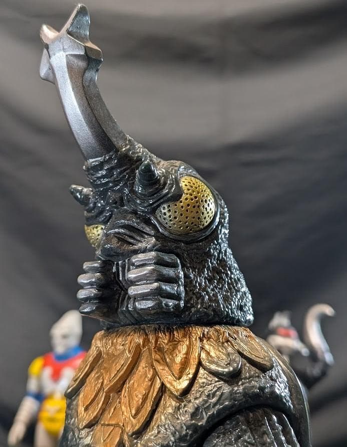 ジェットジャガー・メガロ・ガイガン（バンダイ）昭和ゴジラ登場怪獣 ソフビ３体