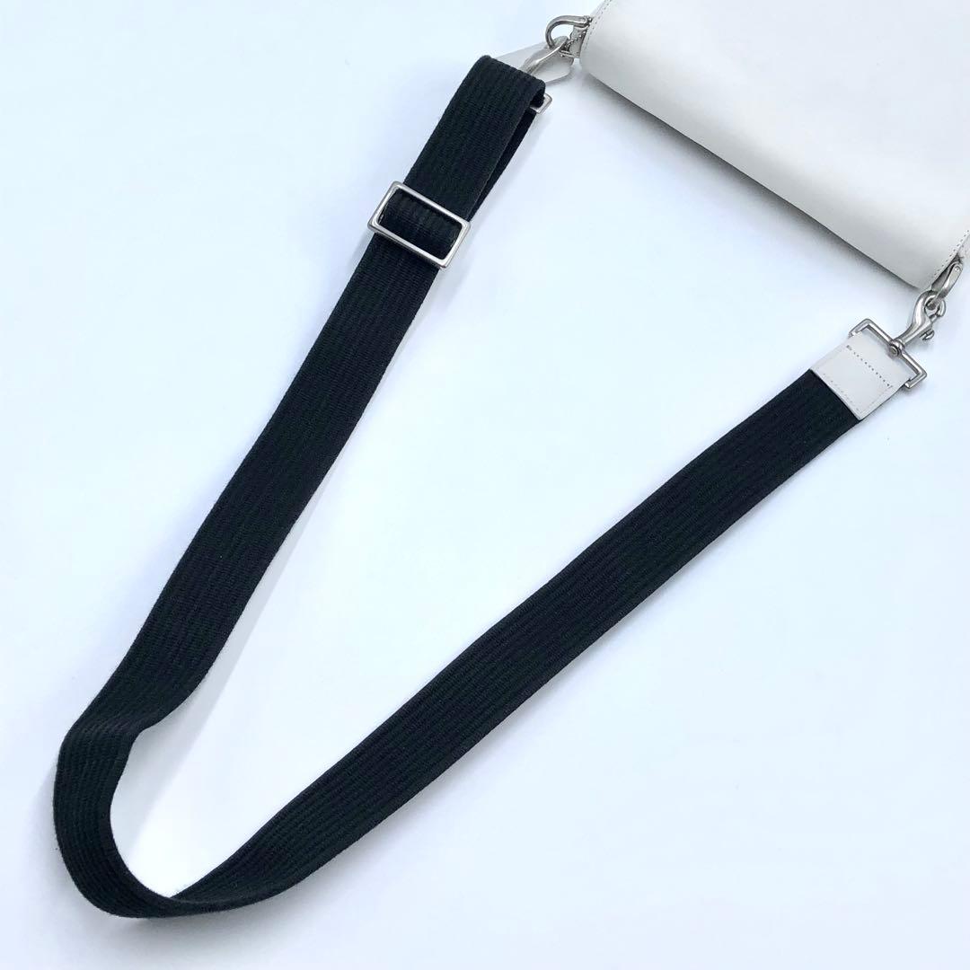 USA製 オールドコーチ ショルダーバッグ フラップ ホワイト レザー