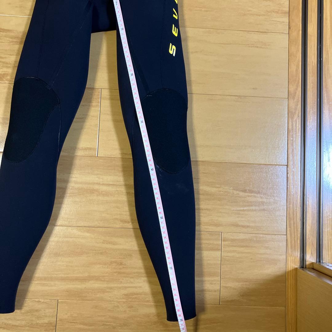 SEVEN セブン　ウェットスーツ　フルスーツ　ジャージ　オール2mm 裏起毛