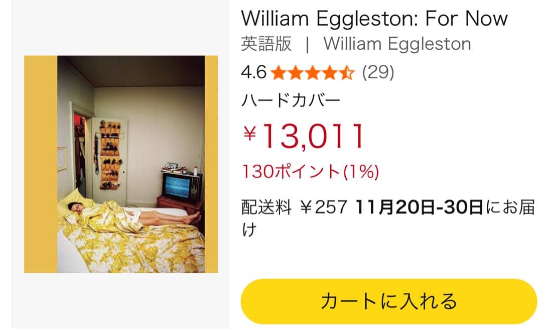 即購入送料無料に　William Eggleston FOR NOW 訳あり新品