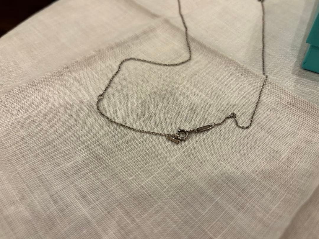 ティファニー　Tスマイル　ラージ　ネックレス　シルバー