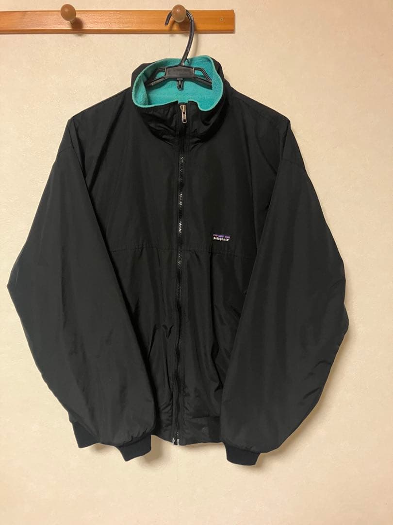 『美品』雪なしタグ93年USA製パタゴニアシェルドシンチラ　　ブラック…XL
