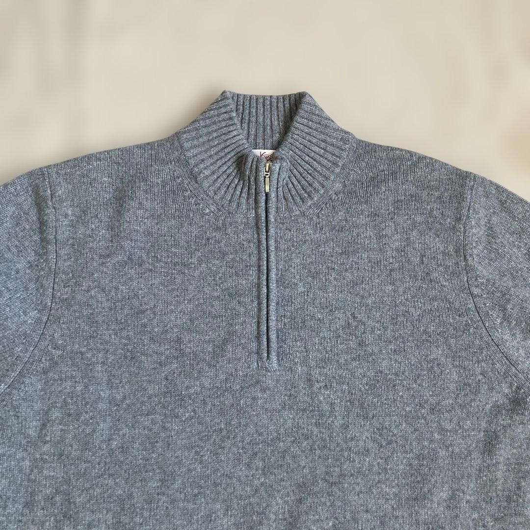 vintage KING DEERカシミヤ100% ハイネック ニット セーター