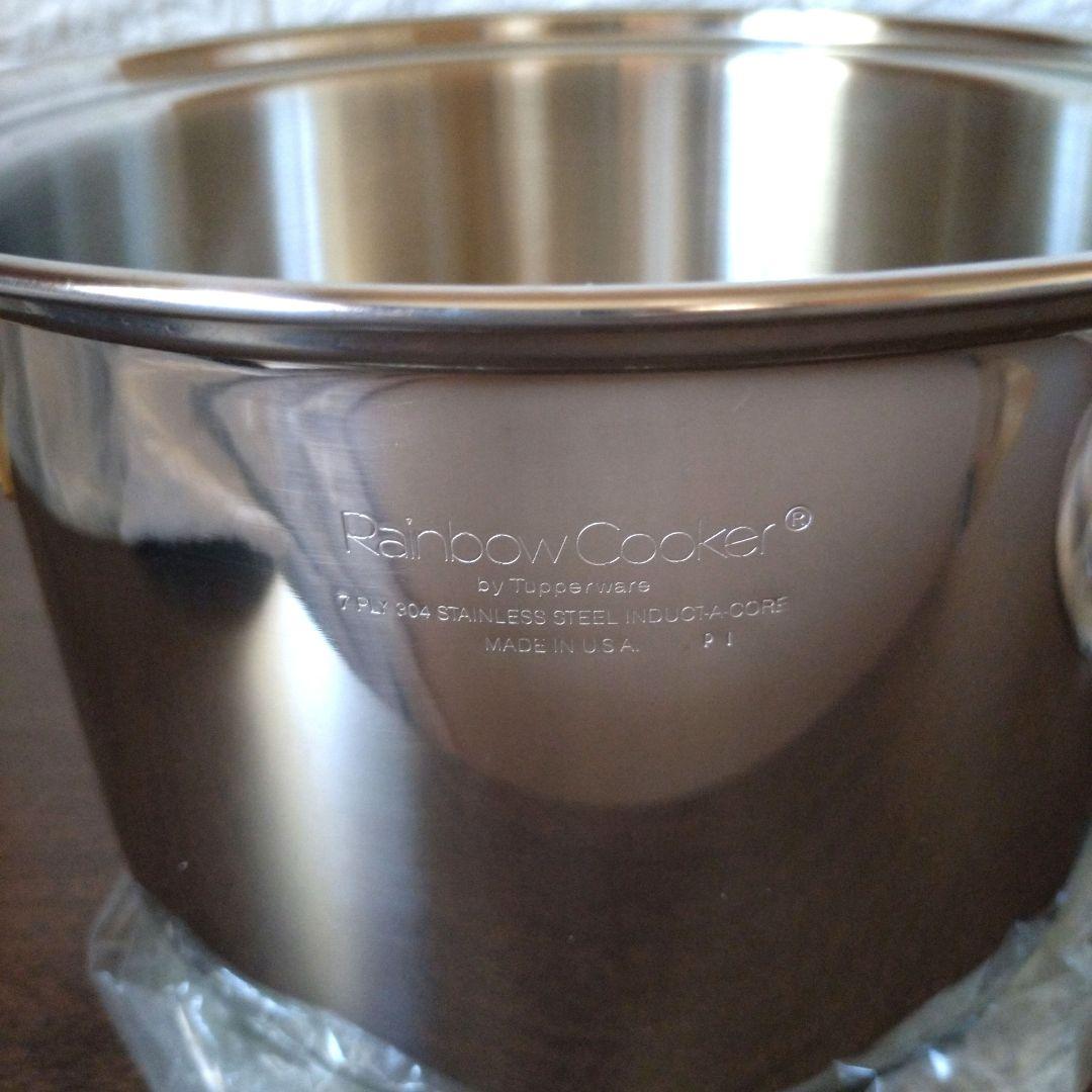 ♦未使用　タッパーウェア　寸胴鍋　(２１cm ５.４L)　レインボークッカー