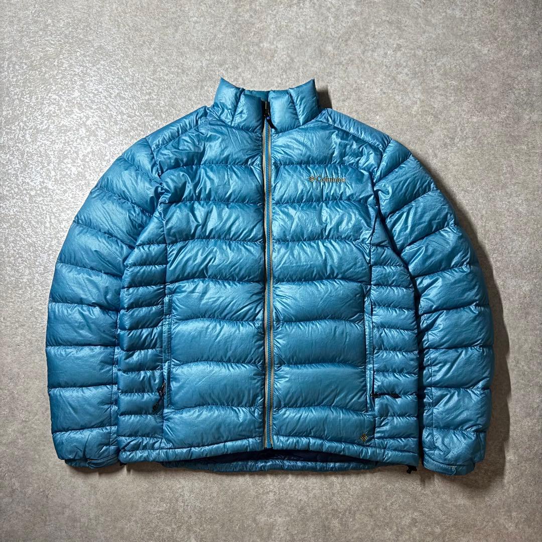 columbia down jacket puffer padded 水色