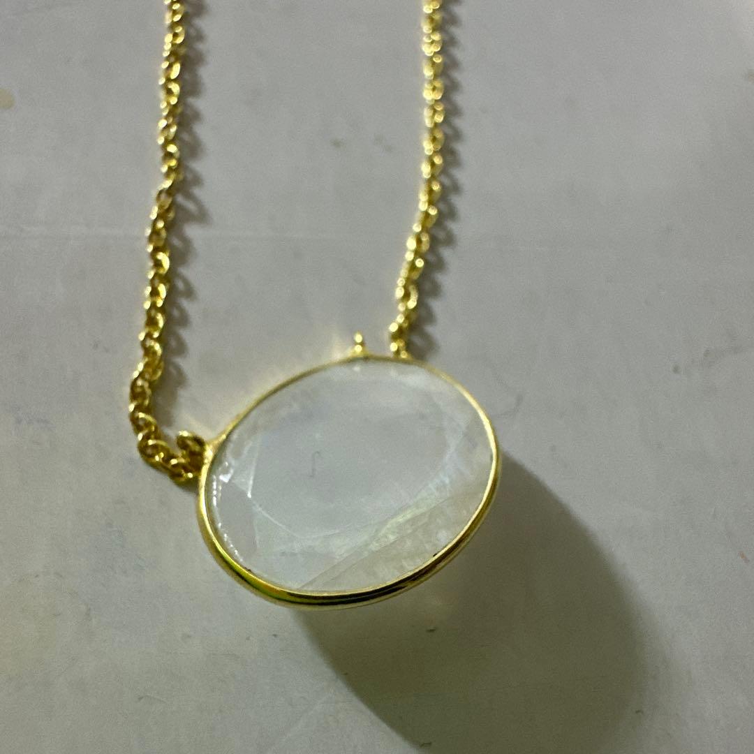 ☆Odul☆レインボームーンストーン☆ネックレス & リング☆未使用品☆