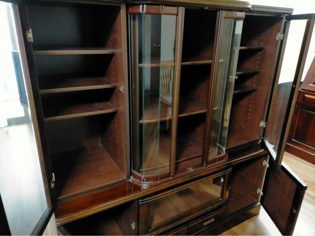 レトロ・アンティーク⭐︎ガラス扉食器棚