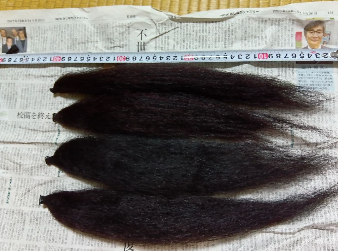 舞妓　日本髪　しゃぐま　40センチ　50グラム