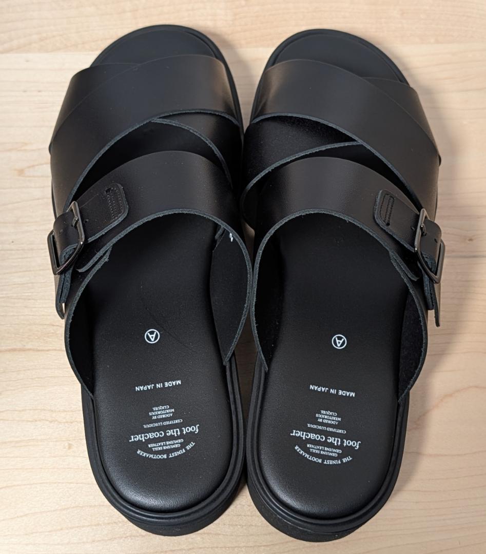 新品 foot the coacher CROSS BELT SANDALS