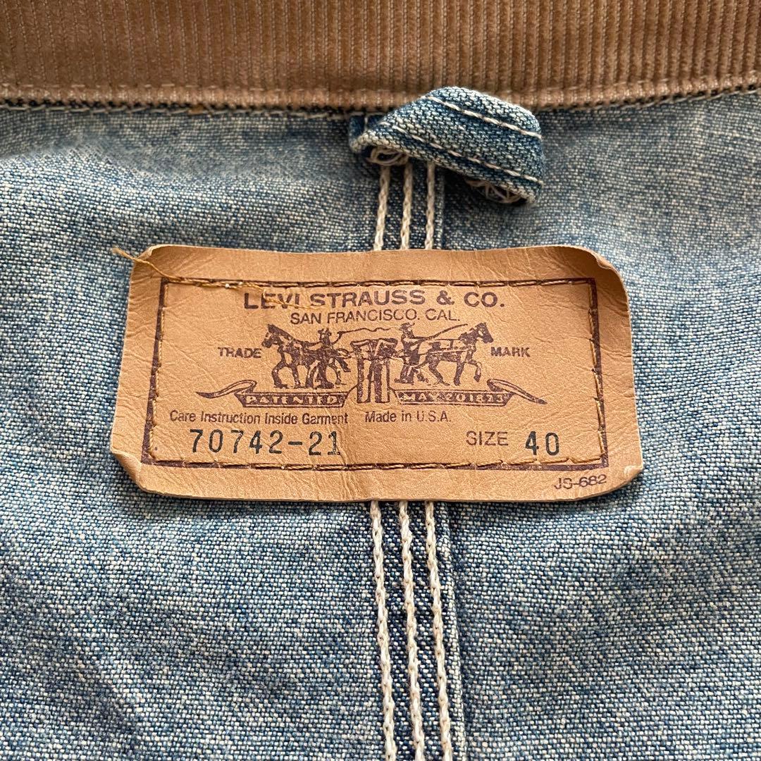 90s USA製 Levi’s 70742-21 デニムカバーオール サイズ40