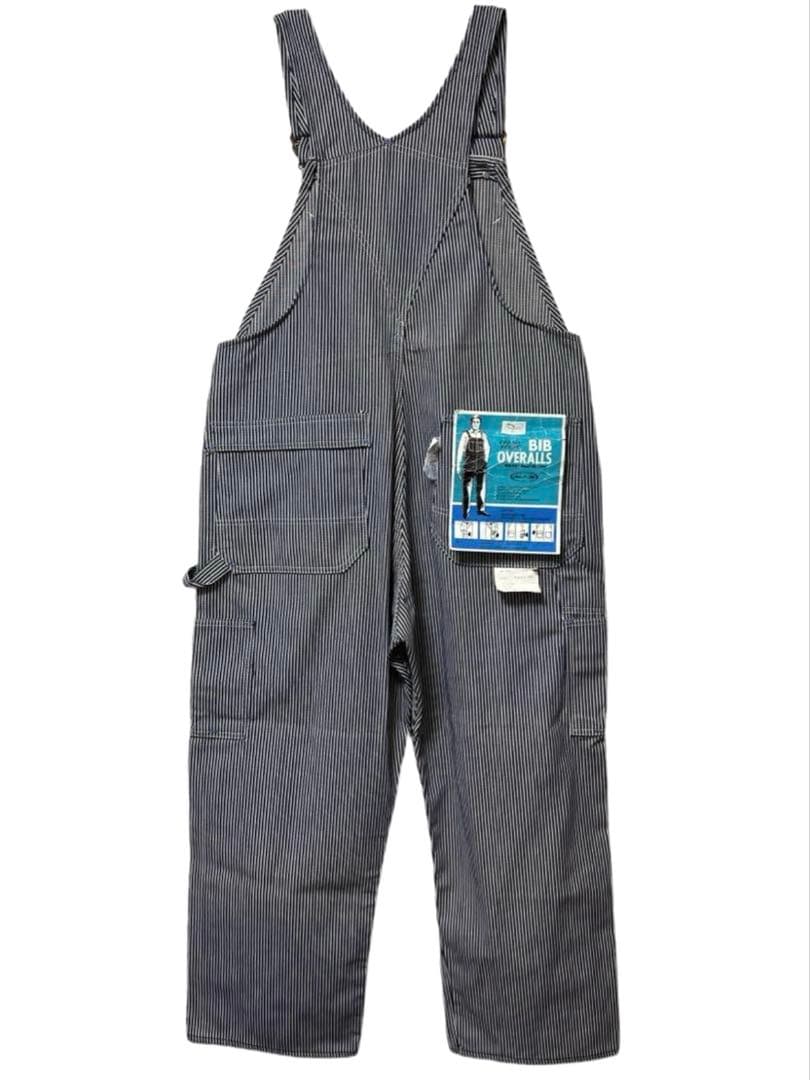 70s DEAD STOCK sears オーバーオール ヒッコリーストライプ