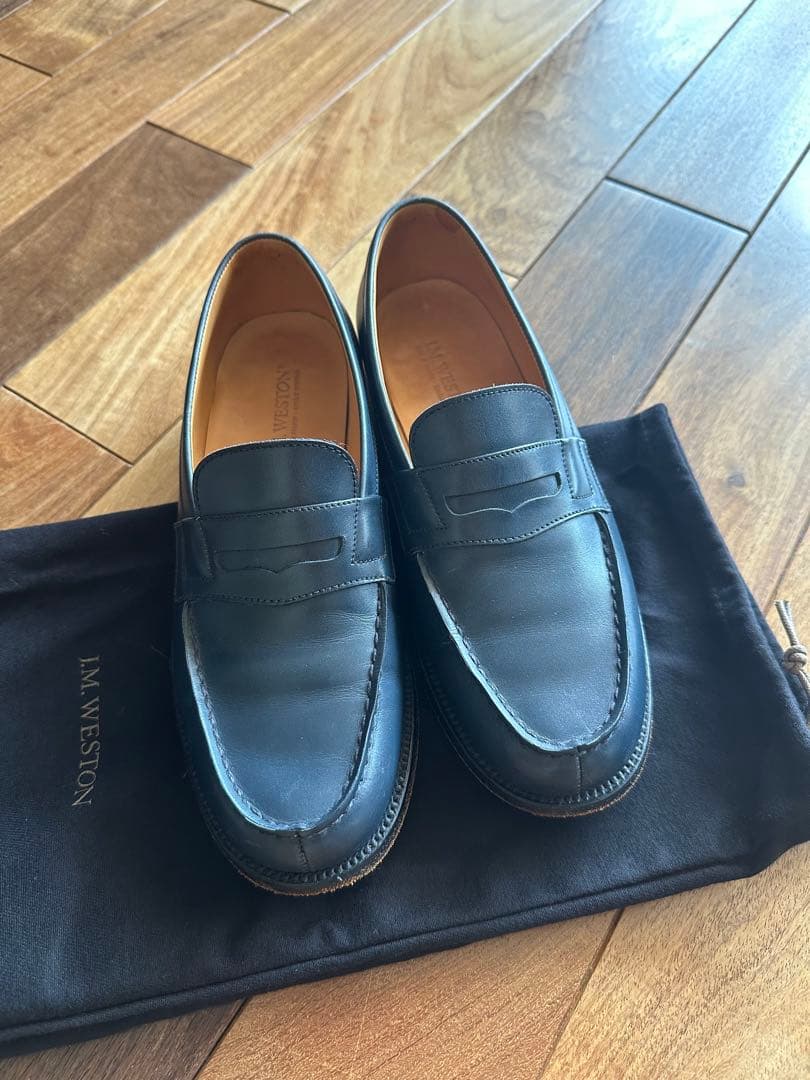 jmweston シグニチャーローファーネイビー