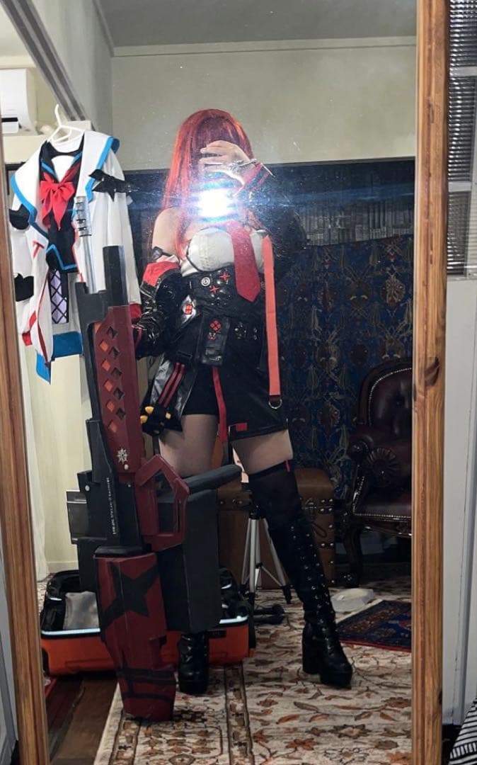 NIKKE コスプレ ラピ レッドフード ウィッグ付き