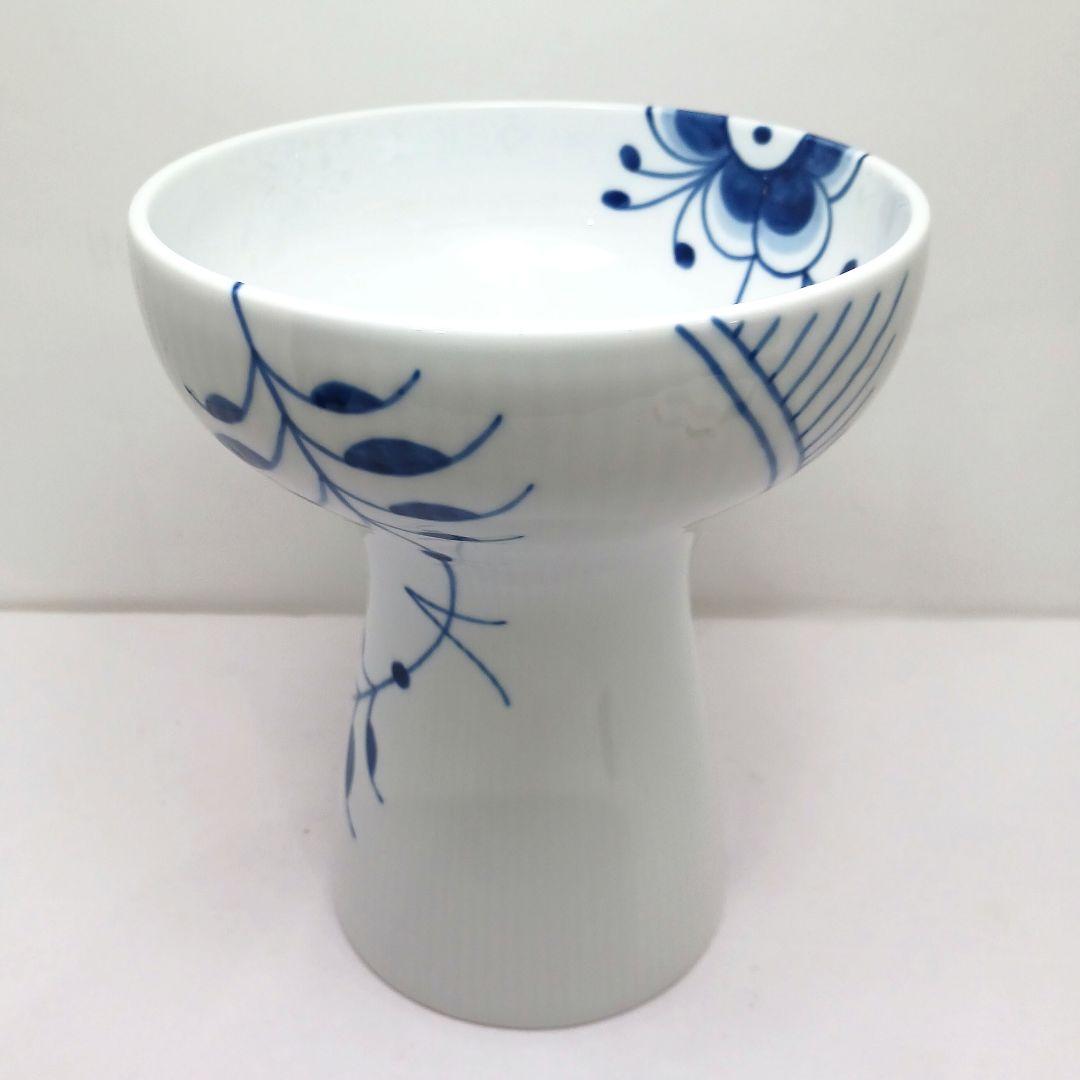 Y3332-7 ロイヤルコペンハーゲン ブルーフルーテッドメガ 大型花瓶 箱付