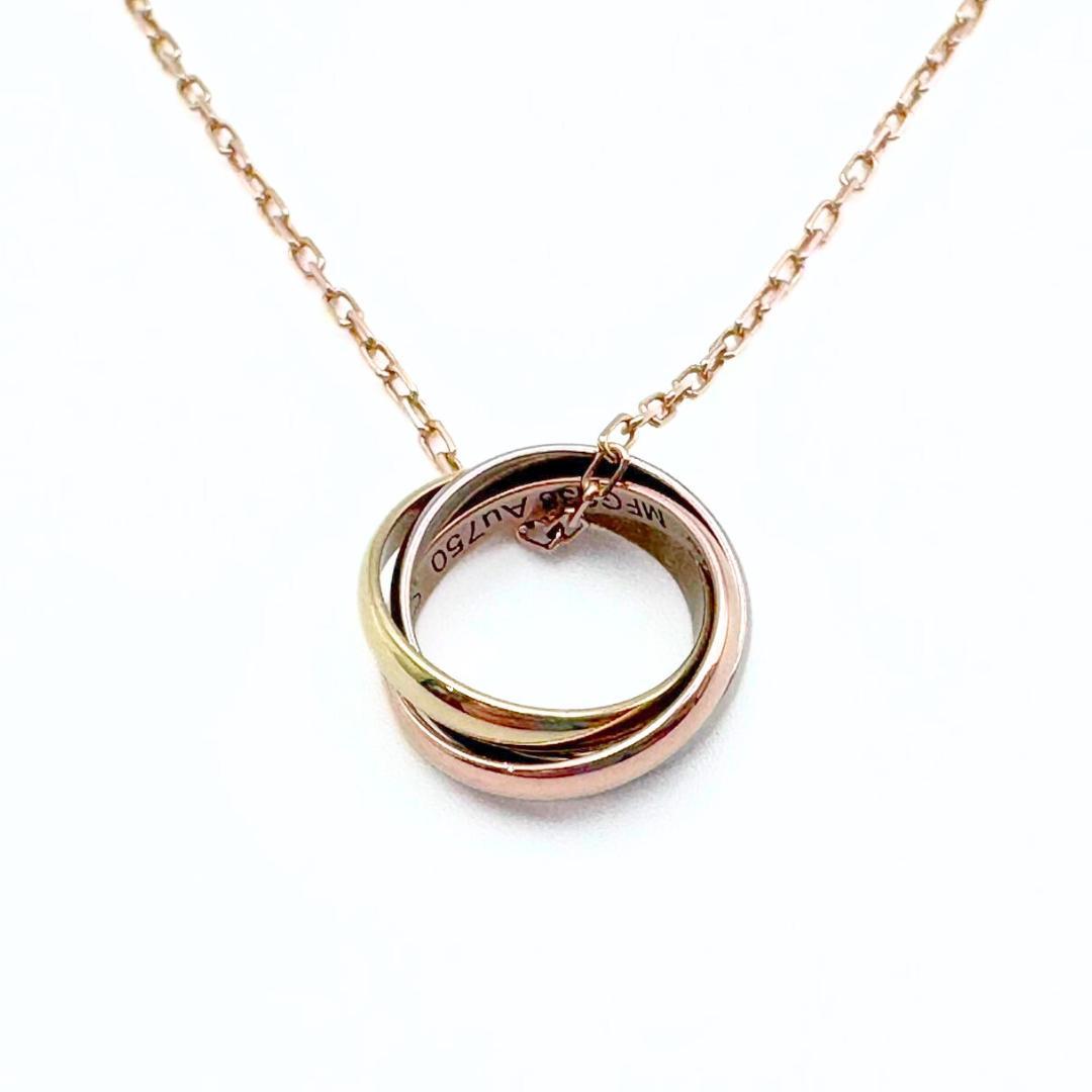 nyatta カルティエ ベビートリニティ ネックレス K18スリーカラー