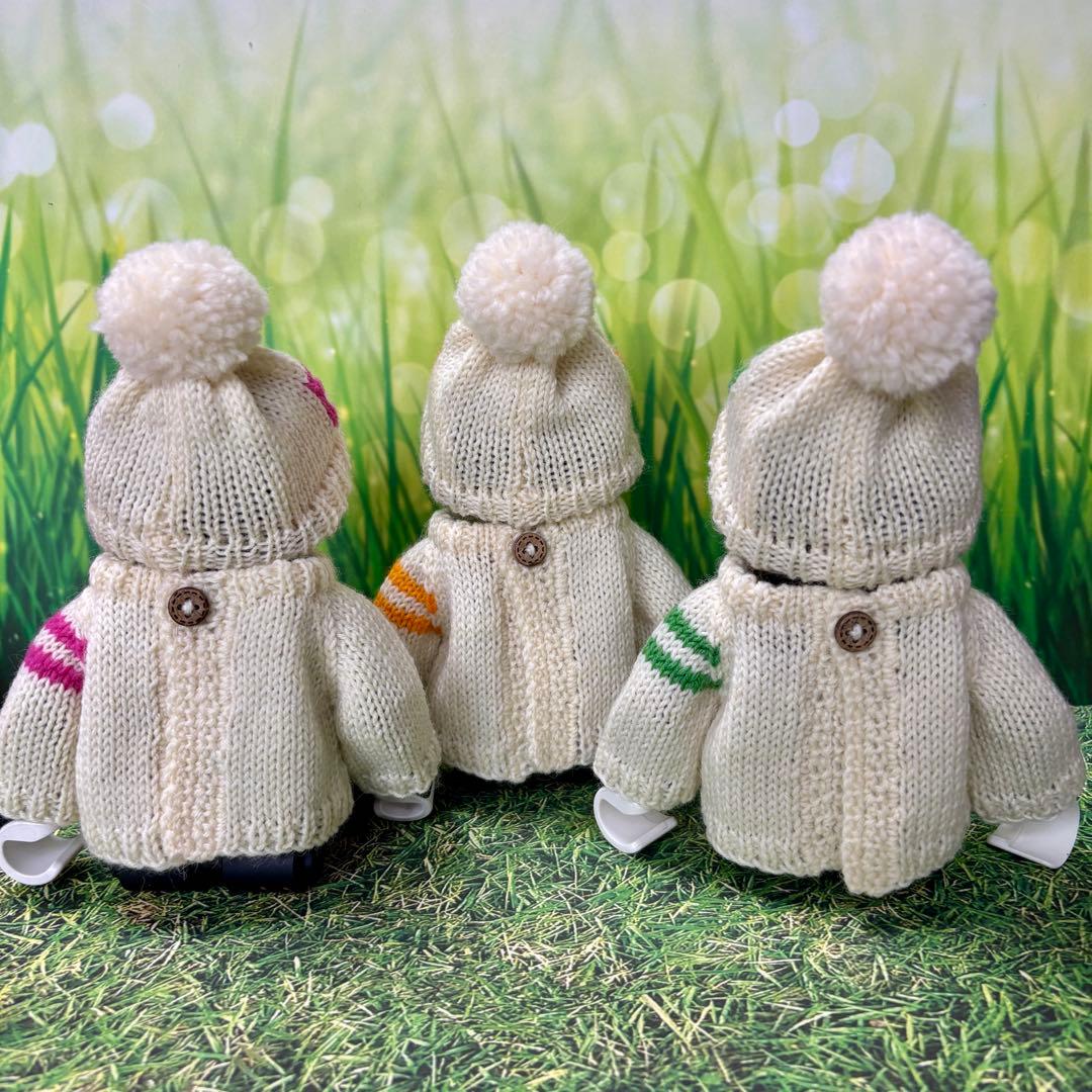 SALE ロボホン　ROBO編み込みセーター　3つ子セット　春カラー