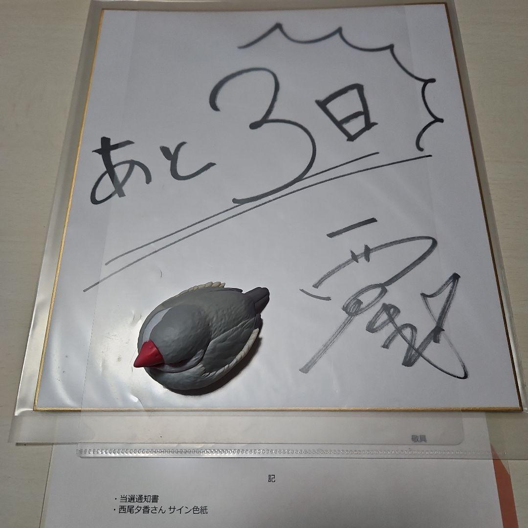 西尾夕香 サイン色紙
