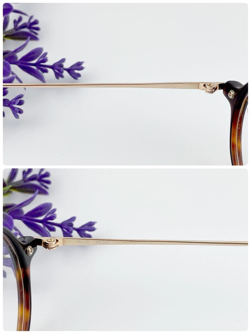 Enaloid col.02 エナロイド ラウンド 鼈甲柄 サングラス