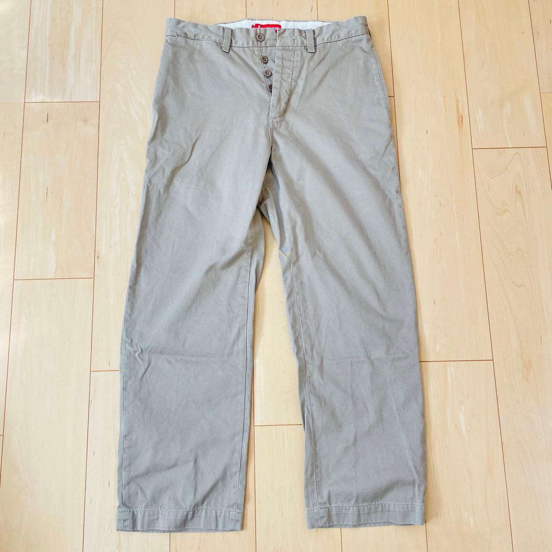 supreme pin up chino 30 ベージュ チノパン