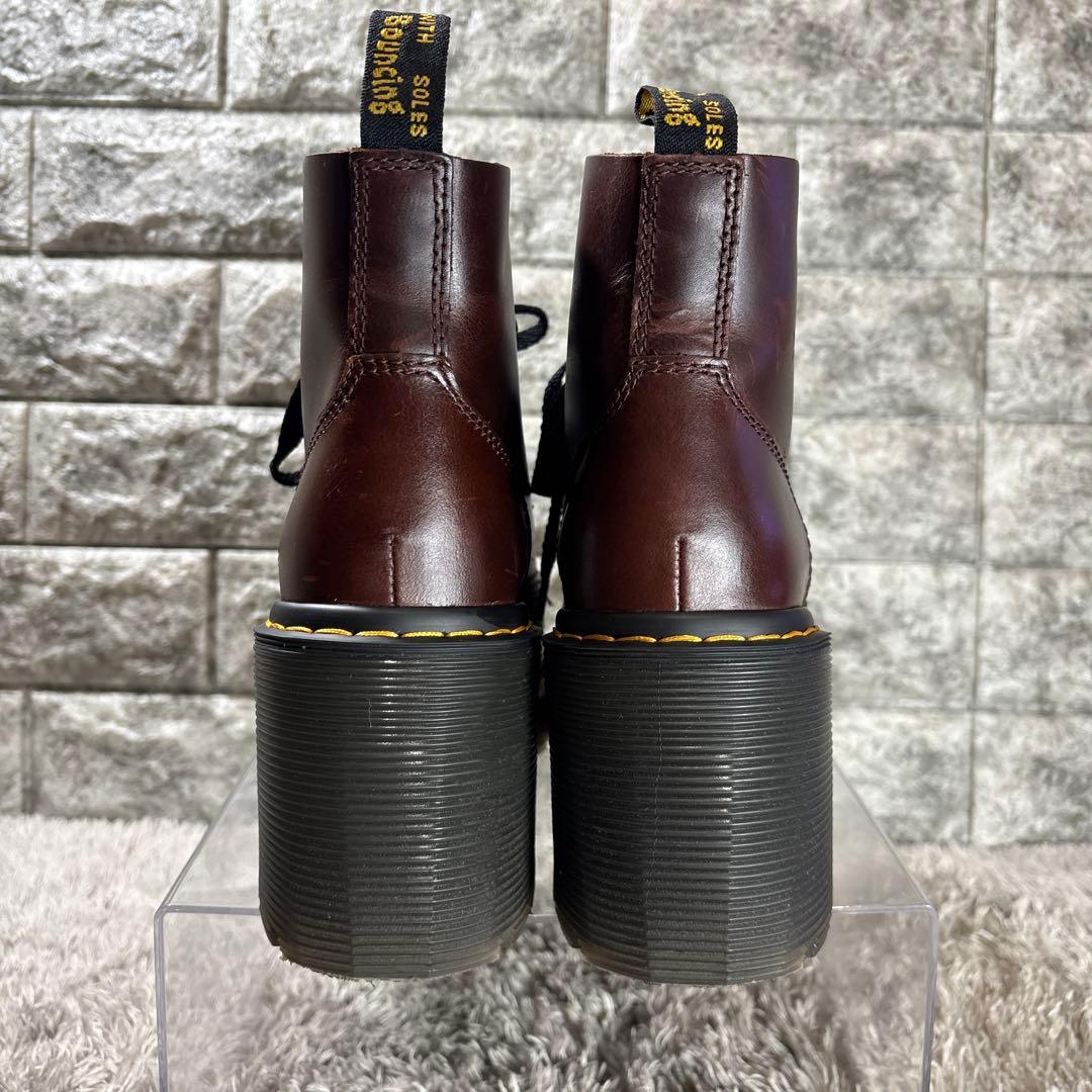 美品❣️ドクターマーチン JESY 6 TIE BOOT 厚底 茶 箱付属✨