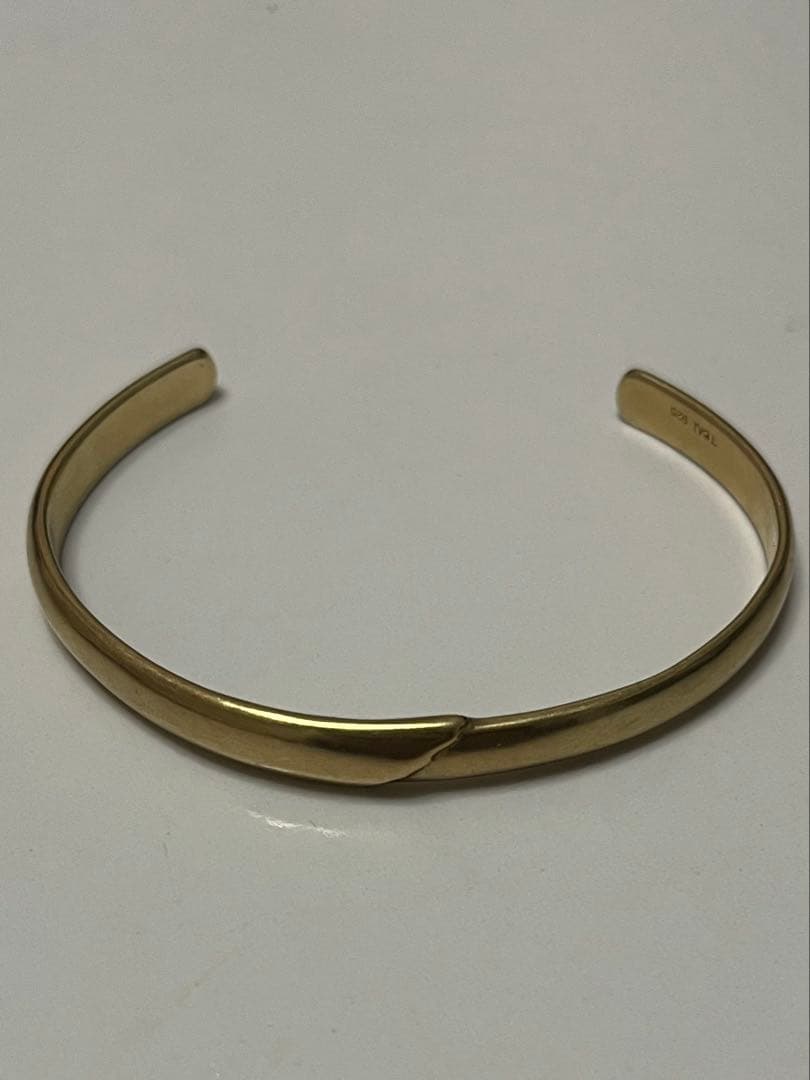 美品　TEN.　18KGPヨークバングル　定価29,700円　ブレスレット