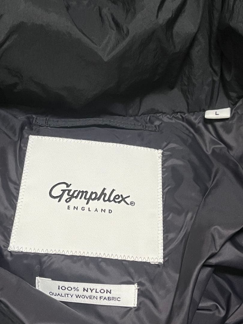 【極美品 最終お値下げ】 Gymphlex ブラック ダウンジャケット Lサイズ
