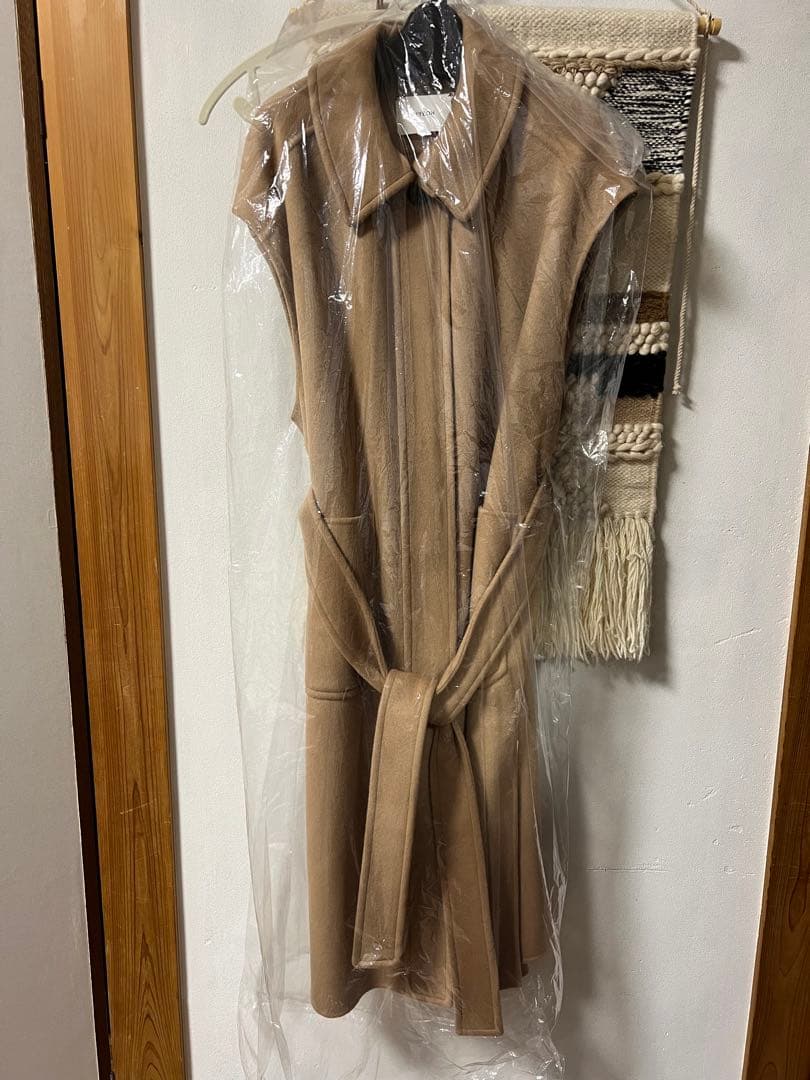 【heyon】rever gilet coat \"Cécile\" / camel