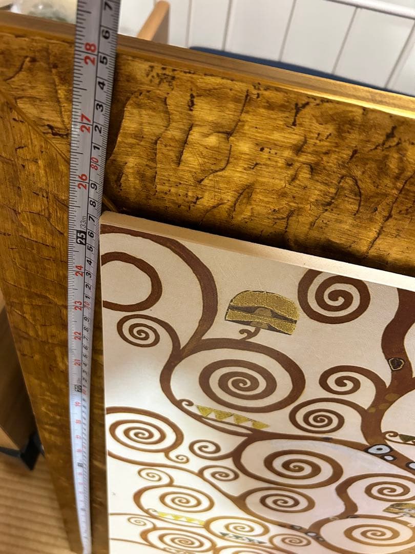 イタリア製　額絵　グスタフ・クリムト 生命の樹 ストックレー・フリーズゴールド