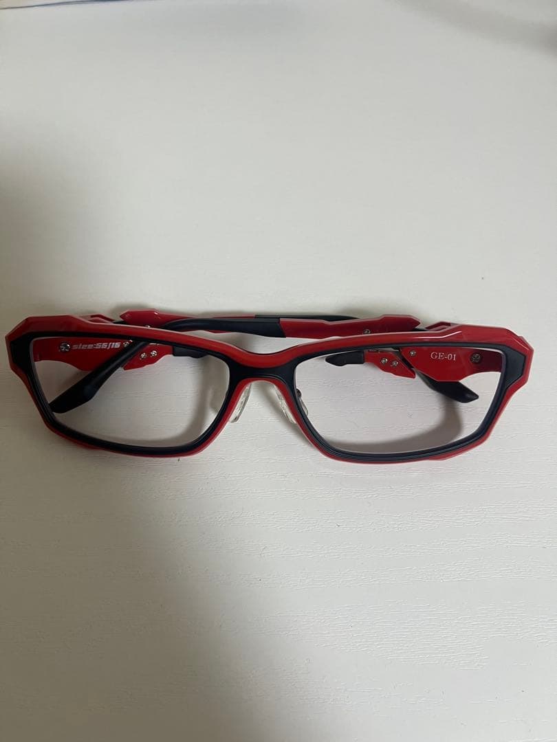 GODEYE ブルーライトカットメガネ レッド