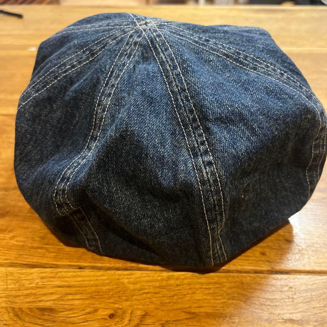 即完品CPH かわしまたかひろコラボデニムベレー帽未使用Maisonkinema