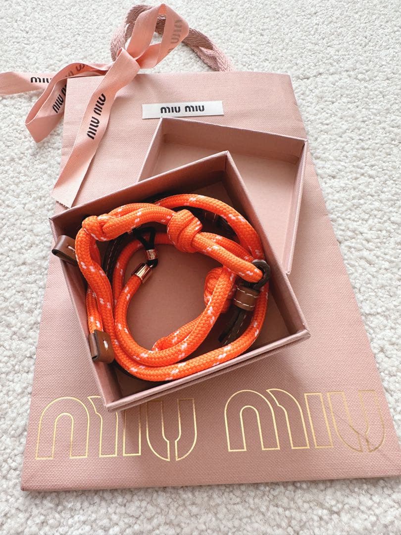 美品★MIUMIU グラスコード　メガネストラップ