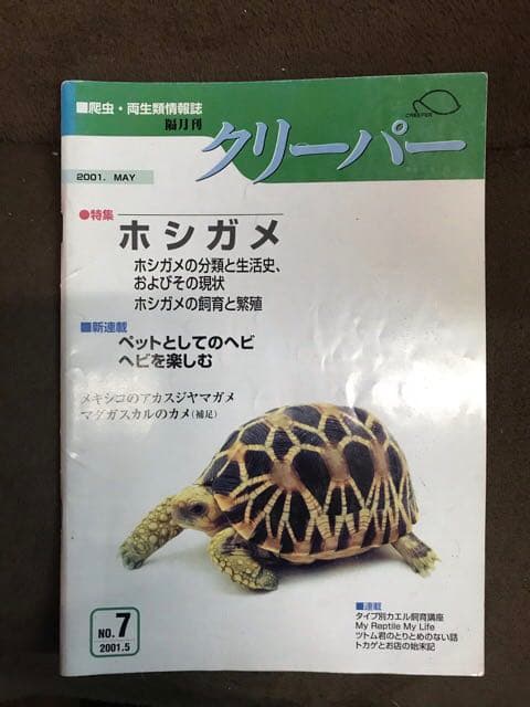 爬虫類両生類情報誌　クリーパー　7号