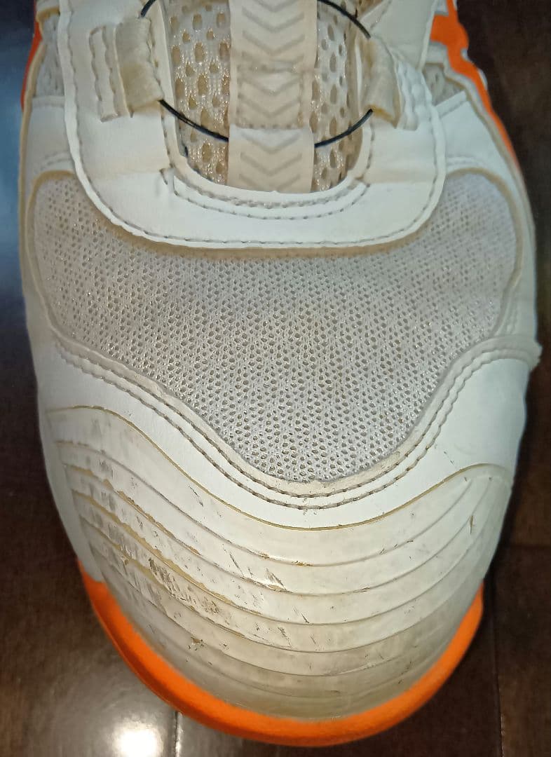 ASICS 安全靴 ボアシステム ホワイト/オレンジ