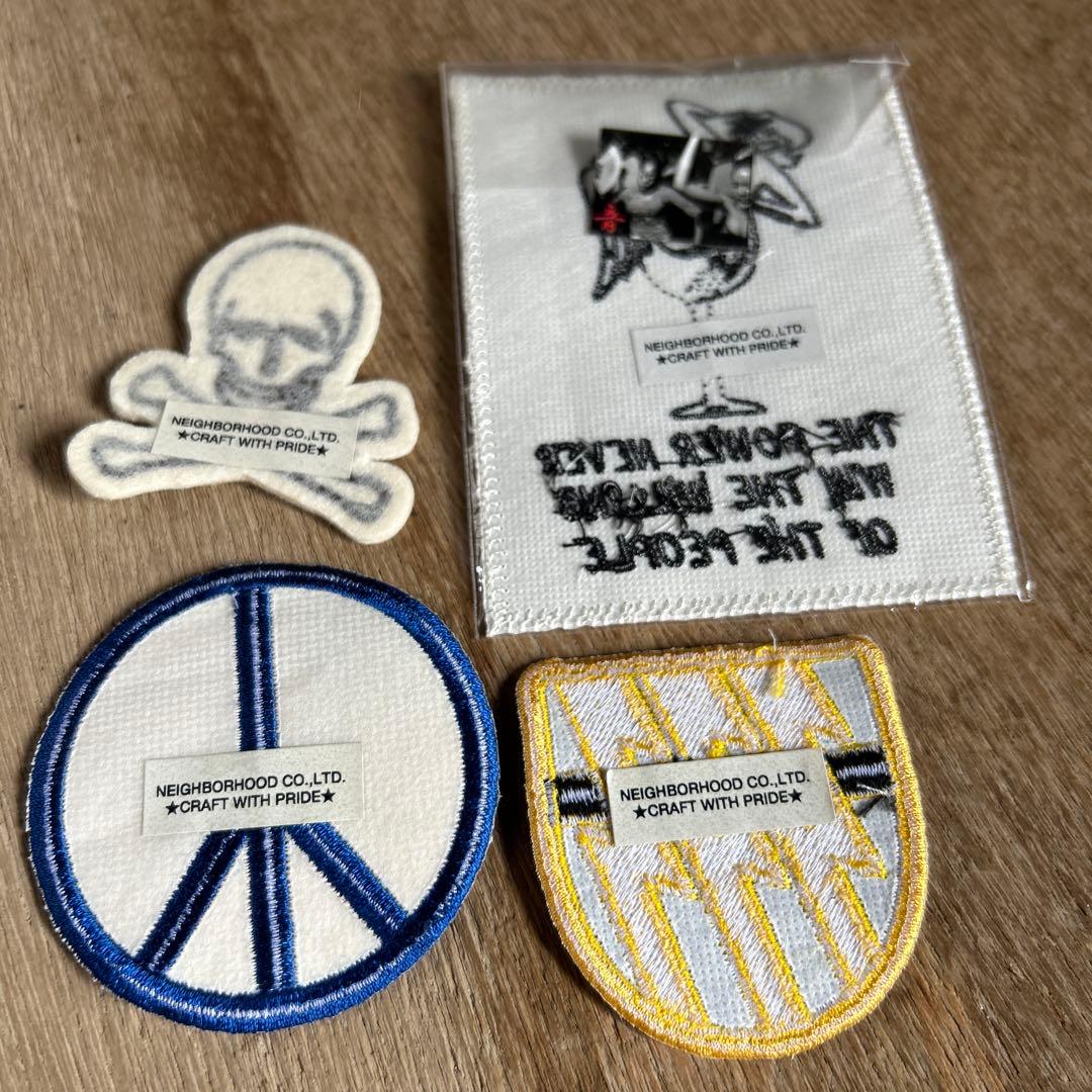 NEIGHBORHOODワッペン4個set　新品未使用　スカーフ付