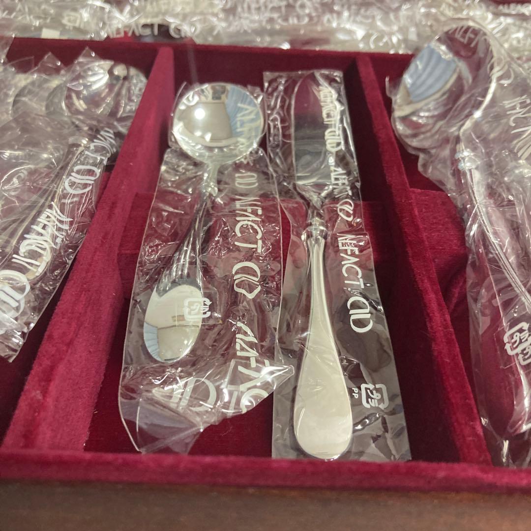 【新品】最高級洋白銀器　ALFACT シャルル　ディナーセット 〈52本〉