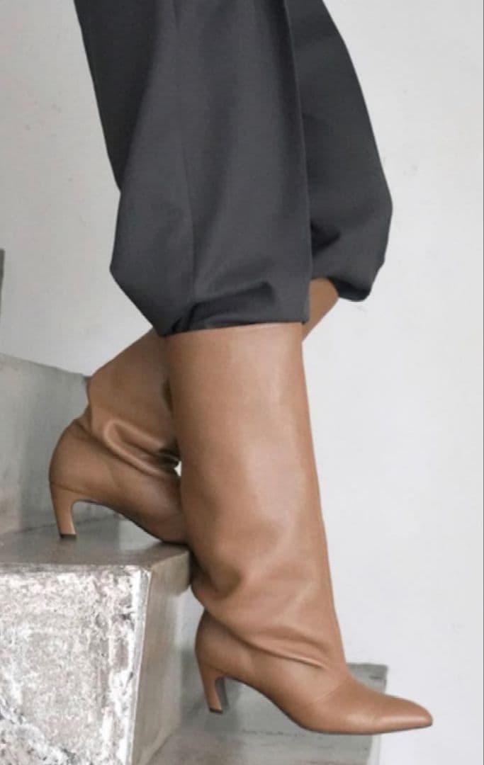 【新品】SLOBE ロングブーツ　ブラウン