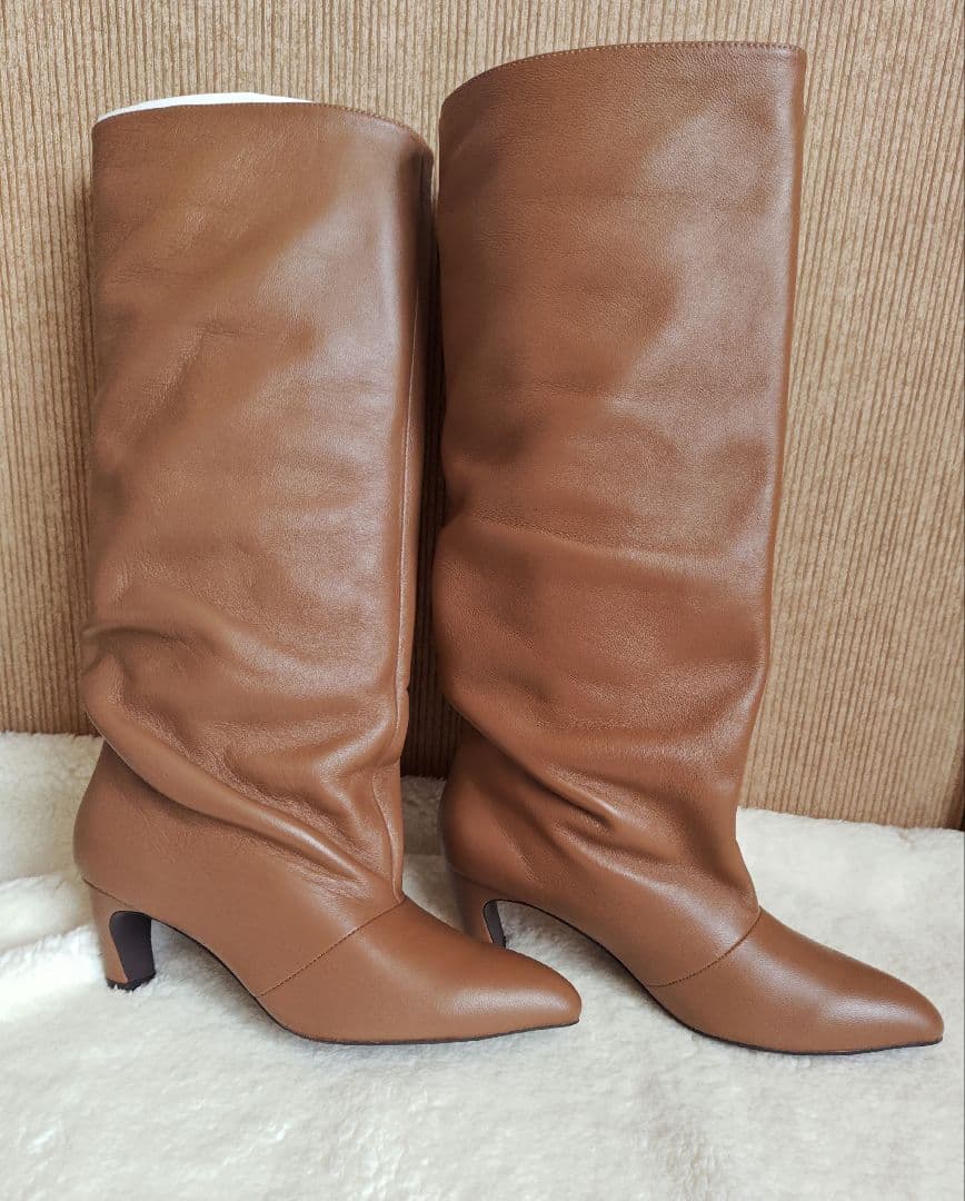 【新品】SLOBE ロングブーツ　ブラウン