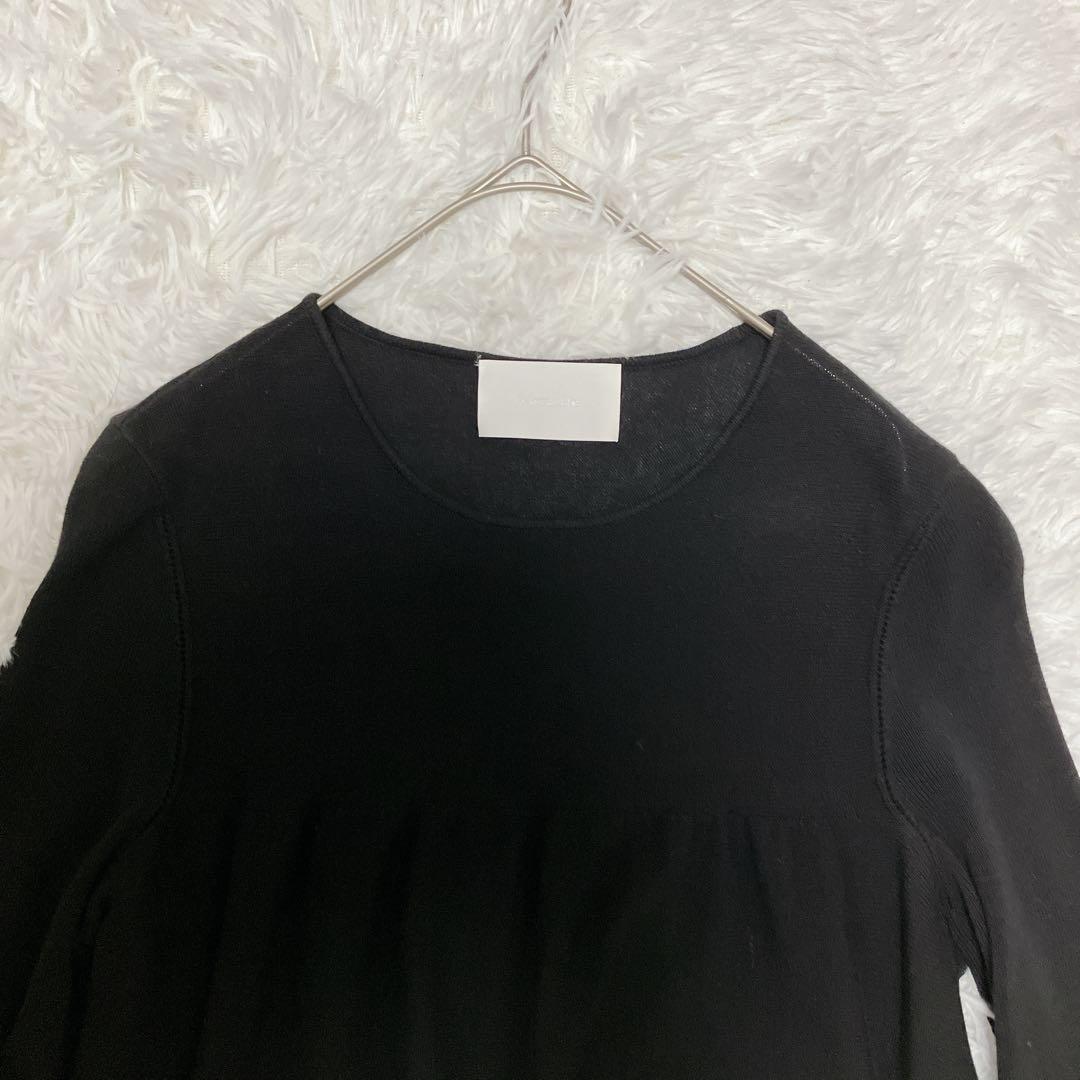 美品 マーレット ADDISON ニットワンピース 根岸由香里さん着 ティアード