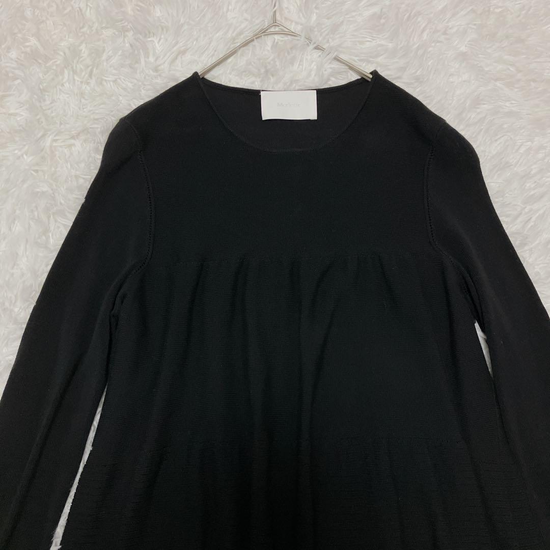 美品 マーレット ADDISON ニットワンピース 根岸由香里さん着 ティアード