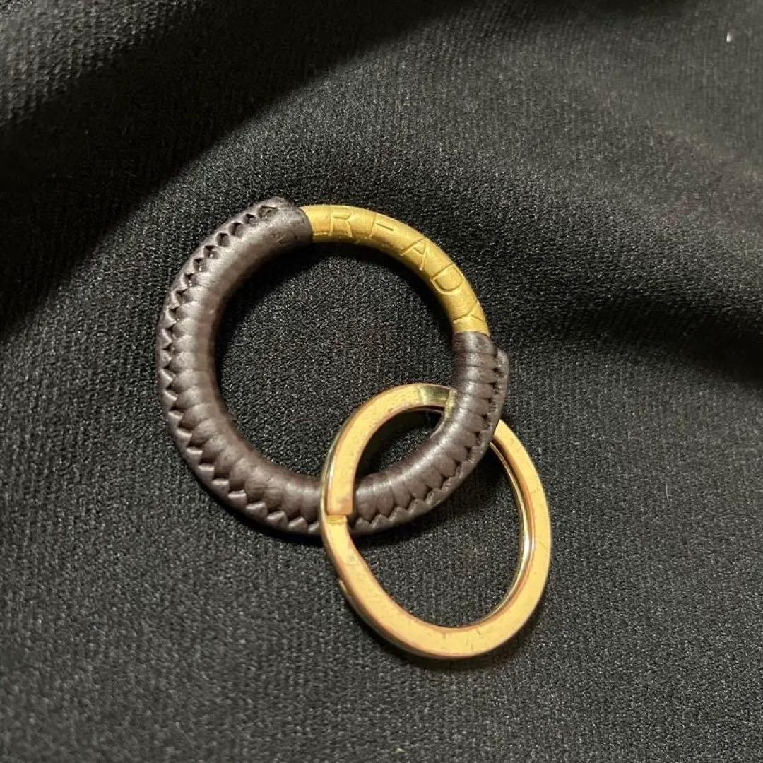 READY OBJECT キーリング　レザー　真鍮　ロンハーマン I’m OK